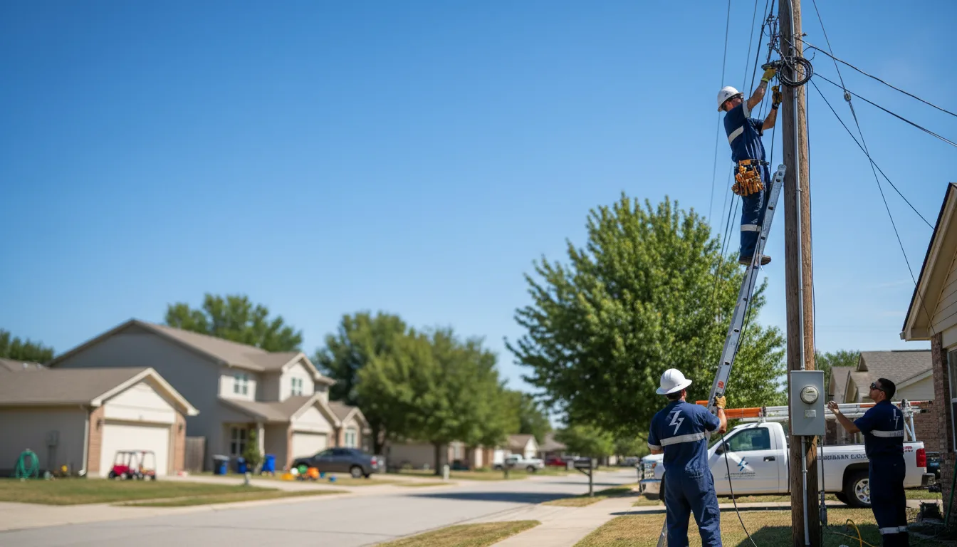 Residential electrician providing installation services in Marlin, WA